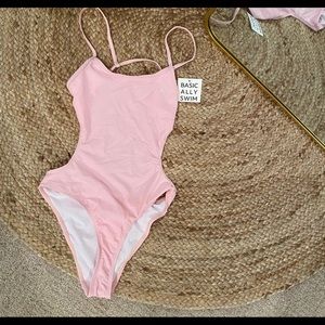Boutine LA Dusty Pink Dive One Piece Swimsuit